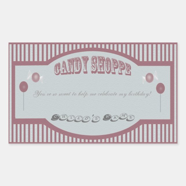 Pegatinas Candy Shoppe - Rojo (Anverso)