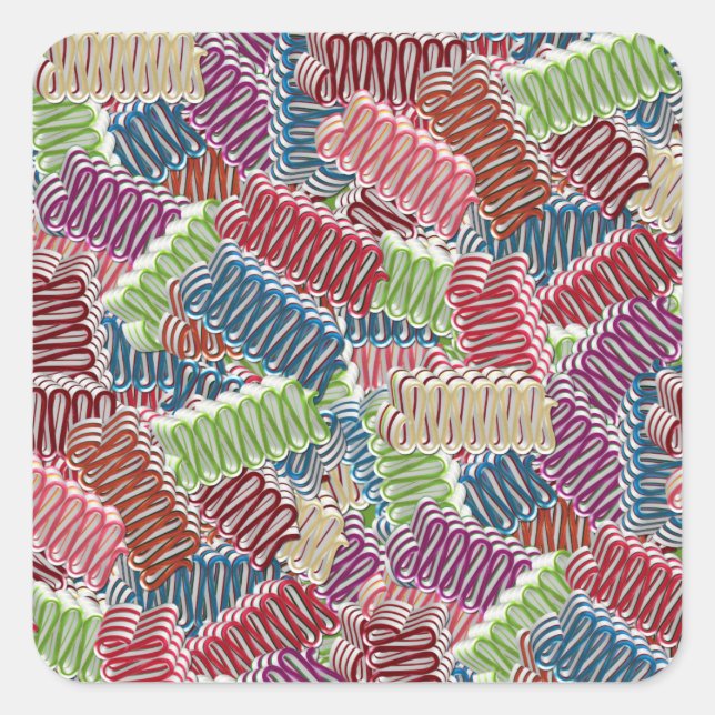 PEGATINAS Candy-SQUARE de navidades (Anverso)