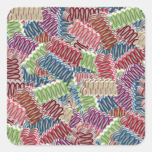 PEGATINAS Candy-SQUARE de navidades
