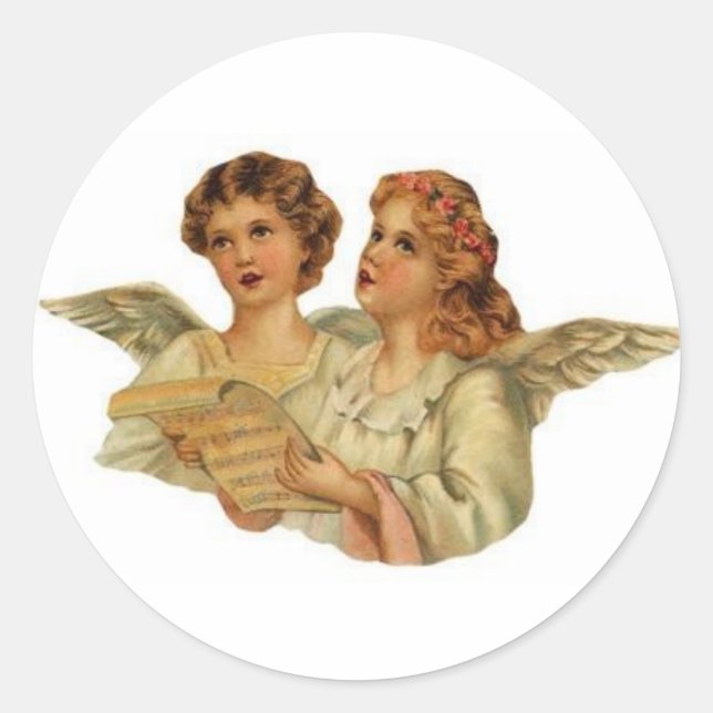 Pegatinas cantantes de los Ángeles de Victoria (Anverso)