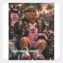 Pegatinas Capibarra 10. Modo campeón activado.