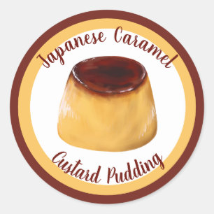 Pegatinas Caramel Custard Pudding