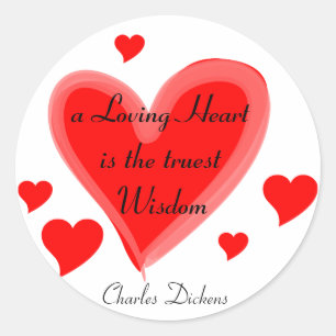 Pegatinas cariñosos del corazón