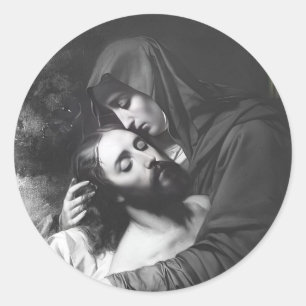 Pegatinas católicas de Madre Dolorosa