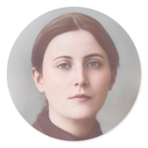 Pegatinas Católicas Redondas de Sta. Gemma Galgani
