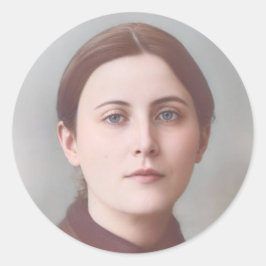 Pegatinas Católicas Redondas de Sta. Gemma Galgani