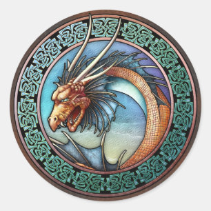 Pegatinas célticos del dragón del arte