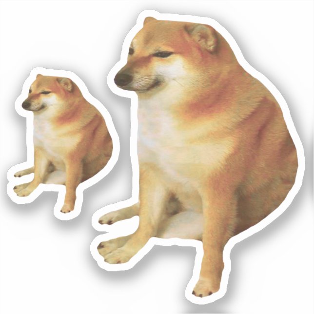 Pegatinas Cheems Meme (Anverso)