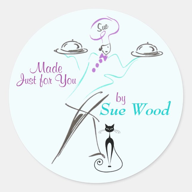 Pegatinas Chef Modernos (Anverso)