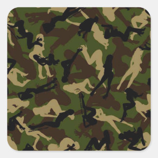 Pegatinas chica Camo
