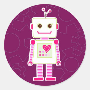 Pegatinas Chica Robot