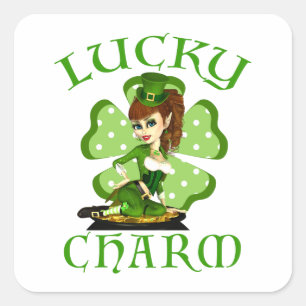 Pegatinas Chicas de Charm Leprechaun