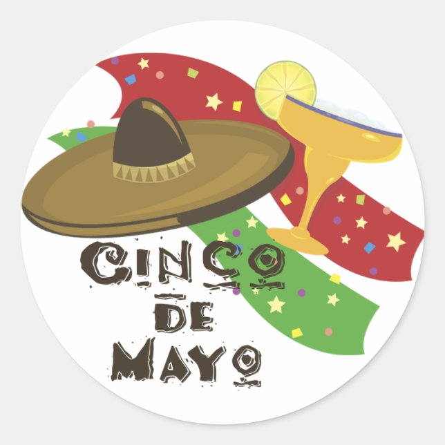 Pegatinas Cinco de Mayo (Anverso)