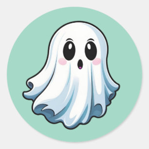 Pegatinas Clásicas de Fantasmas de Halloween