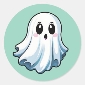 Pegatinas Clásicas de Fantasmas de Halloween