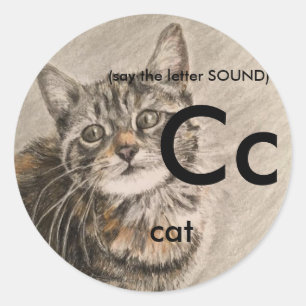 Pegatinas clásicos 1.5-3" lectura fonética,