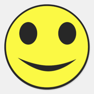 Pegatinas clásicos de la cara amarilla