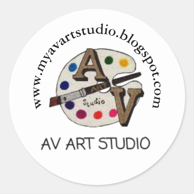 Pegatinas clásicos redondos cultivados por leartis (Anverso)