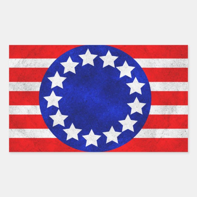 Pegatinas coloniales de las barras y estrellas (Anverso)