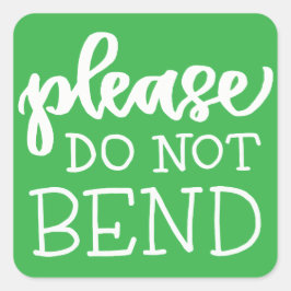Pegatinas coloridos de "Please Do Not Bend" - 1,5 