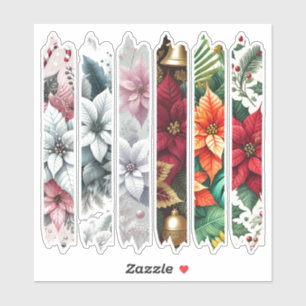 Pegatinas coloridos del libro de cintas de Poinset