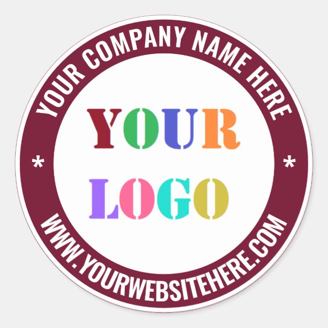 Pegatinas comerciales de personalizado y logotipos (Anverso)