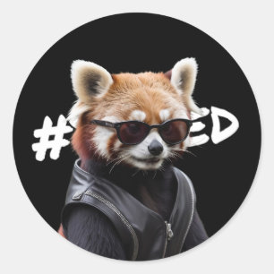 Pegatinas con base en Red Panda