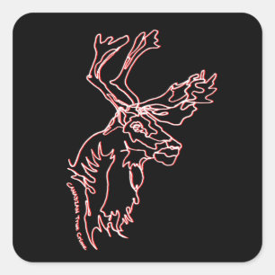 Pegatinas con diseño del carribou