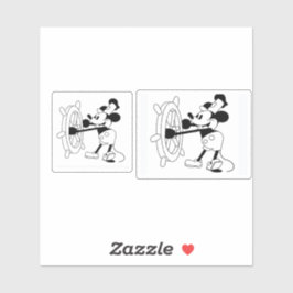Pegatinas con diseño Steamboat Willie