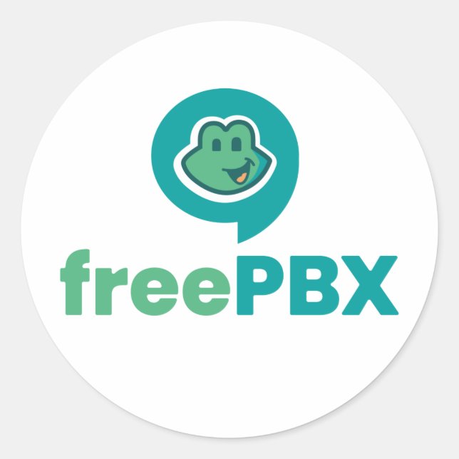 Pegatinas con el logotipo de FreePBX (Anverso)