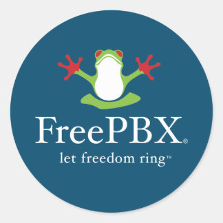 Pegatinas con el logotipo de FreePBX (azul)