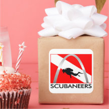 Pegatinas con el logotipo de Scubaneers