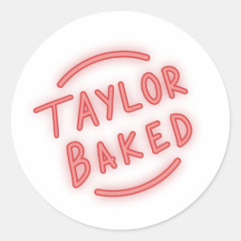Pegatinas con el logotipo de Taylor Baked Neon