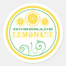 Pegatinas con el logotipo del stand de Lemonade