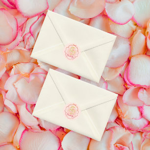 Pegatinas con el "Pony Vintage" rosa y dorado