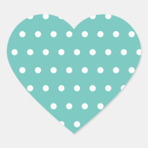 Pegatinas con forma de corazón de Punto Polka (Aqu