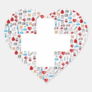 Pegatinas con forma de corazón Responsables primer