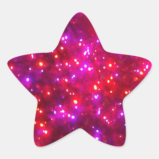 pegatinas con forma de estrella de 'Rosy Sparkle' (Anverso)