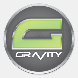 Pegatinas con logotipo de gravedad