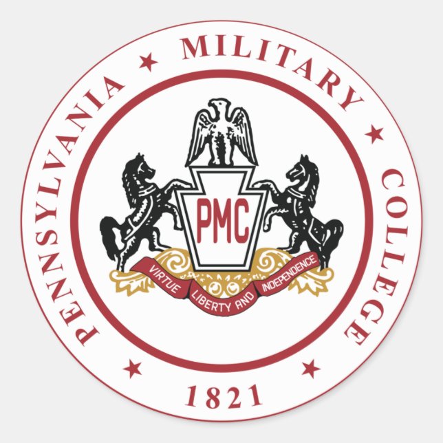 * Pegatinas con logotipo de sello PMC (Anverso)