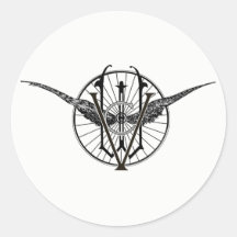 Pegatinas con logotipo del Club de Ruedas Vermont