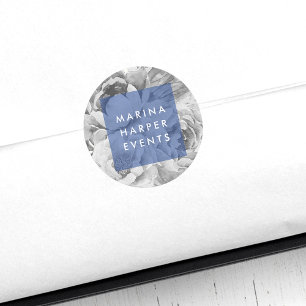 Pegatinas con logotipo floral vintage   Armada
