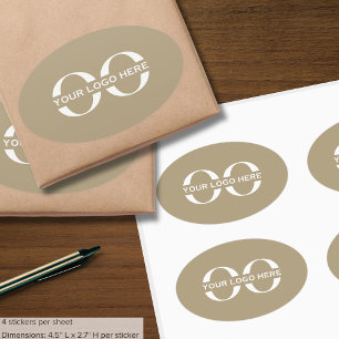 Pegatinas con logotipo simple Personalizado