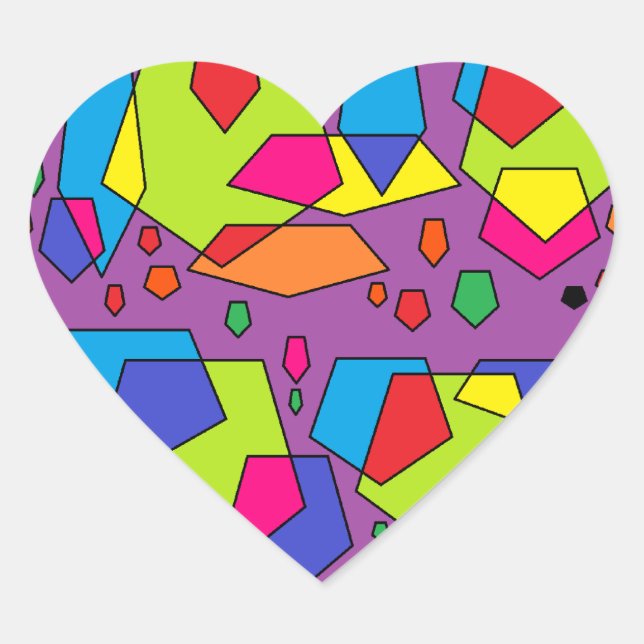 Pegatinas con patrones multicolores (Anverso)