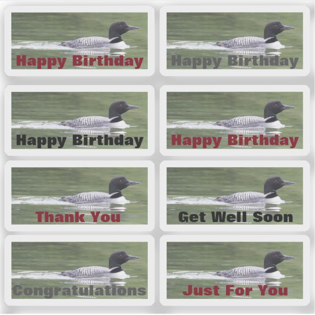 Pegatinas con préstamos y texto para personalizar (Anverso)