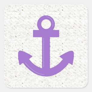 Pegatinas con problemas de ancla de un barco morad