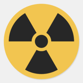 Pegatinas con símbolos internacionales de radiació