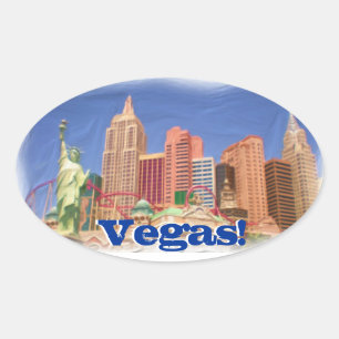 Pegatinas con vistas a los hoteles de Las Vegas Nu