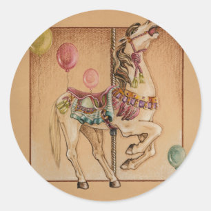 Pegatinas - Concurso de caballos feliz