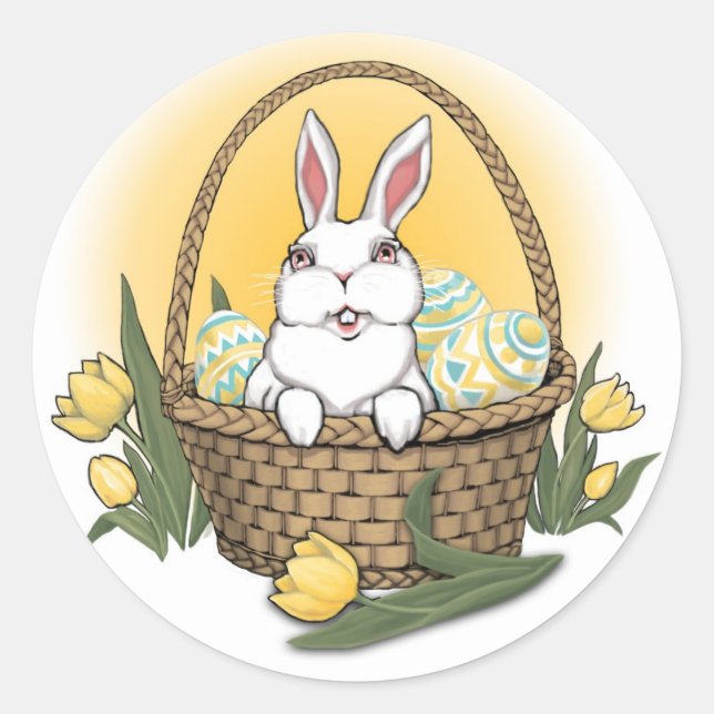 Pegatinas Conejo de Pascua Pegatinas Clásicos de P (Anverso)